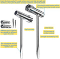 6 Pack Chainsaw Screwdriver Wrench Set, 13 by 19 mm, Long and Short Size, Alloy Steel 6Pack