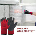 LOCCEF 2 Pairs Winter Work Gloves Men Women, Thermal Freezer Gloves Small (Pack of 2)