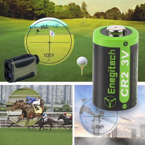 Enegitech CR2 Battery, CR15H270 3V Lithium Battery 1000mAh for Golf Rangefinder, Nest Temperature Sensor, Instax SQ1/SQ40 Camera Non-Rechargeable