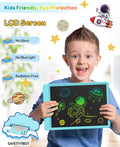 FLUESTON LCD Writing Tablet, Doodle Board Toys Gifts for 3-8 Year Old Girls Boys, 10 Inch Colorful Electronic Board Drawing Pad for Kids, Gifts