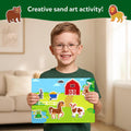 Skillmatics Sand Art Activity - Animals, Create & Stick 50+ Colorful Stickers, Creative Craft Kits & Supplies for Kids, Gifts for Girls & Boys