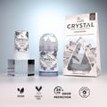 CRYSTAL Deodorant Stick (30003), Unscented, 4.25 Ounce Unscented 4.25 Ounce (Pack of 1)