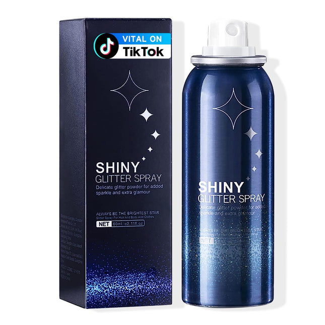 Body Glitter Spray for Hair and Body, Hairspray for Clothes, Long-Lasting Body S
