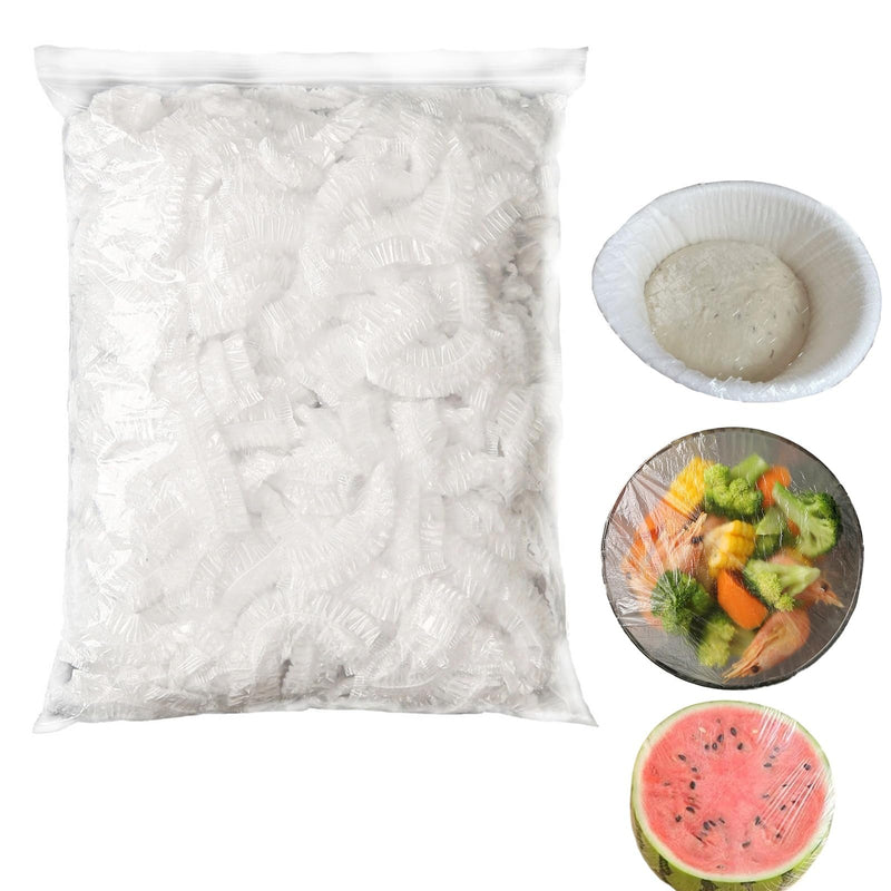 Plastic Bowl Covers Elastic Reusable for Sourdough Bread Proofing,200 Pcs Stretchable Food Wrap,Outdoor Picnic and Kitchen Food Covers
