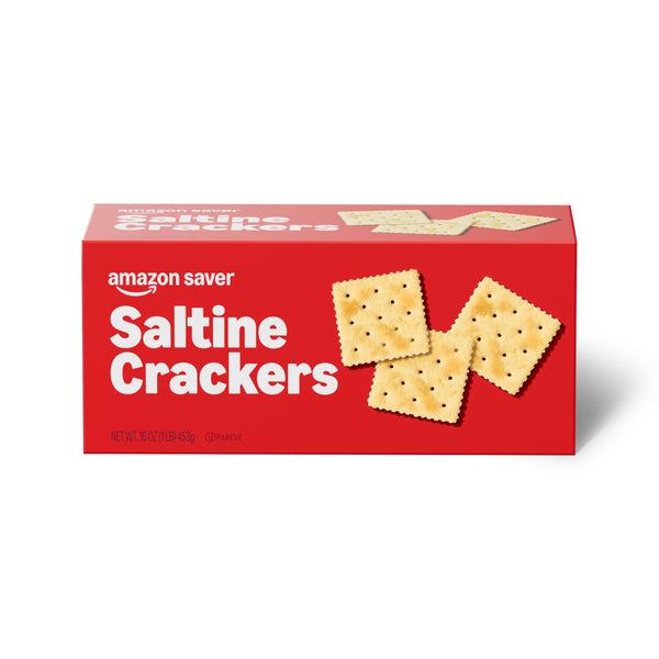 Amazon Saver, Saltine Crackers, 16 Oz 16 Ounce (Pack of 1)