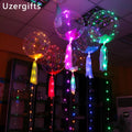 Bobo Balloons 25 Packs, 24 Inch Helium Style Transparent Bubble Bobo Balloons for LED Light Up Balloon, Gifts for Christmas,Wedding,Birthday Party
