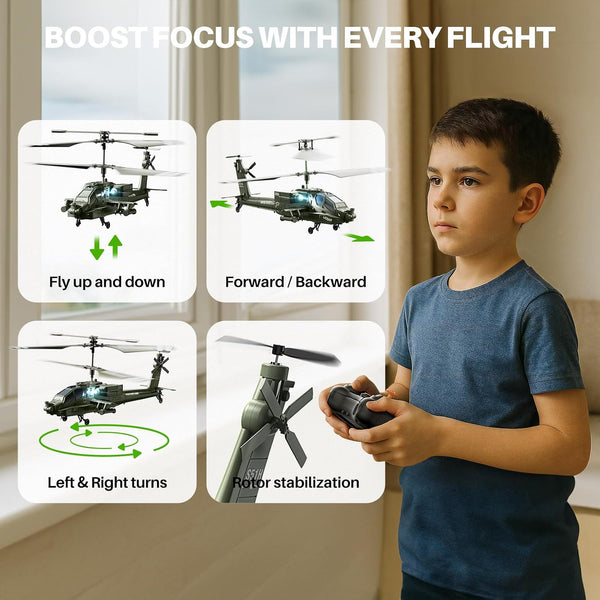 SYMA RC Helicopters, S51H Remote Control Helicopter 2.4Ghz Military Army Toys for Boys Girls Kids with Altitude Hold, One Key Take Off/Landing,