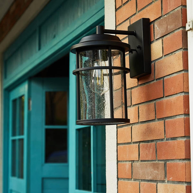 Outdoor Wall Lantern, Exterior Waterproof Wall Sconce Light Fixture, Anti-Rust B