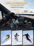 TRENDOUX Winter Gloves for Men Warm: 3M Thinsulate -20Ã¢ÂÂ Windproof Waterproof Ski Women Glove with Touchscreen Thermal Lining Anti-Slip for Work
