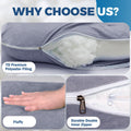PILLANI Cooling Pregnancy Pillows for Sleeping – 57-Inch Maternity Pillow for Pregnant Women with Removable Washable Cover – Support for Back,