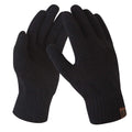 FZ FANTASTIC ZONE Women's Winter Touchscreen Wool Magic Gloves Warm Knit Fleece Lined for Women One Size Black