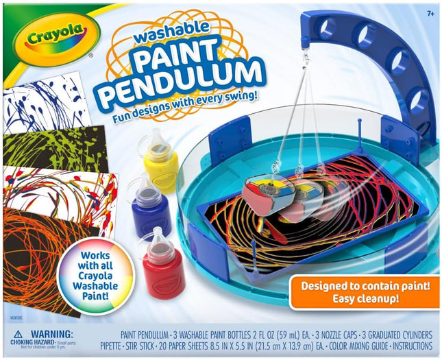 Crayola Paint Pendulum (30Pcs), Washable Paint Kit, Kids Arts & Crafts, Art Toys