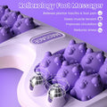 Foot Massager Roller for Plantar Fasciitis Relief, Dual Foot Acupressure Therapy for Pain Relief, Stress Relief and Improved Circulation, Portable