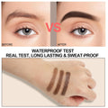 3 Colors Eyebrow Makeup Kit, Professional Brow Contour Palette, Waterproof Long-lasting Eyebrow Filler Powder with Mirror & Brow Brush #01