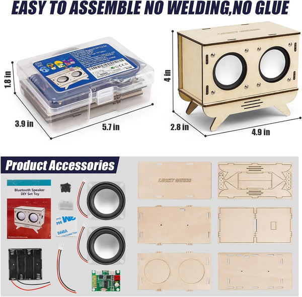 STEM Projects for Kids & Adults, Bluetooth Speaker Toy Set, DIY Science Experiment Electronics Kit, Beginner'S Starter Set, Idea Gifts for Teenage