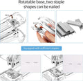 Silver Office Supplies Set Desk Accessory Kit, Acrylic Stapler Set