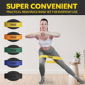 Tribe Lifting Fabric Resistance Bands for Working Out - 5 Exercise Bands Set for Legs and Glutes - Booty Bands for Women and Men - Thick Cloth