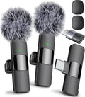Mini Mic Pro (Latest Model – Microphone for iPhone & Android, Wireless Mini Microphone, Clear Voice, Noise Cancelling, Lavalier Mic for TikTok,