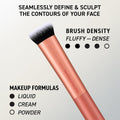 Real Techniques Face Base 4 Piece Makeup Brush Set for Foundation Face Base Kit, 4 Piece Set 4 Count (Pack of 1)