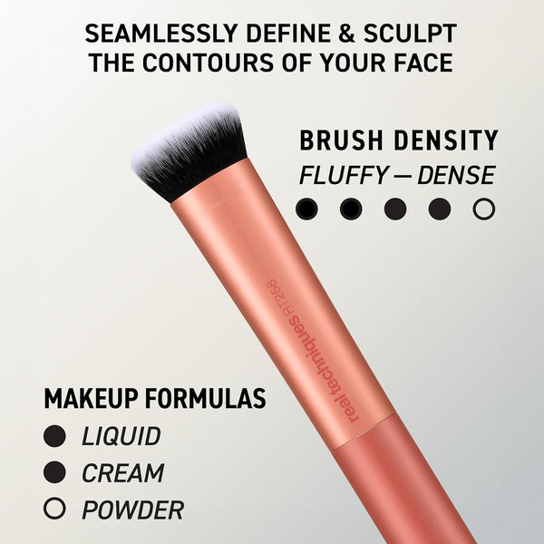 Real Techniques Face Base 4 Piece Makeup Brush Set for Foundation Face Base Kit, 4 Piece Set 4 Count (Pack of 1)