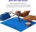 Solder Mat, Premium Heat Resistant 932°F Silicone Soldering Mat, Magnetic Work Mat for Electronics, Cell Phone, Laptop Repair, BGA Soldering