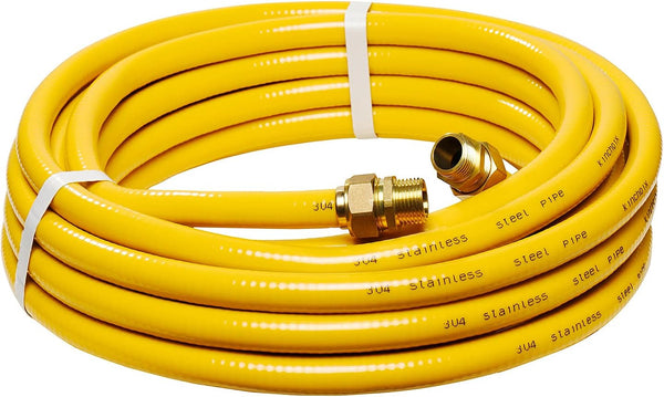 CSST Male NPT Fitting Kit Brass Natural Gas Quick Connect Adapter 3/4'' Grill Propane Conversion Connector 2 Pack