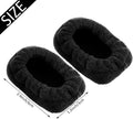 Geyoga 4 Pair Walker Ski Glide Covers Ski Glide Sock Covers Rollator Glider Accessories Fit Pad for Indoor and Outdoor Use, Black