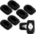 Geyoga 4 Pair Walker Ski Glide Covers Ski Glide Sock Covers Rollator Glider Accessories Fit Pad for Indoor and Outdoor Use, Black