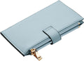 Travelambo Leather Wallets for Women Slim RFID Blocking Bifold Credit Card Holder Wallet