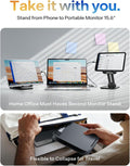 LISEN for iPad Stand Tablet Holder for Desk, Office Desk Accessories for Men Women Kids Tablet Gifts, Office Home Essentials Gadgets Portable