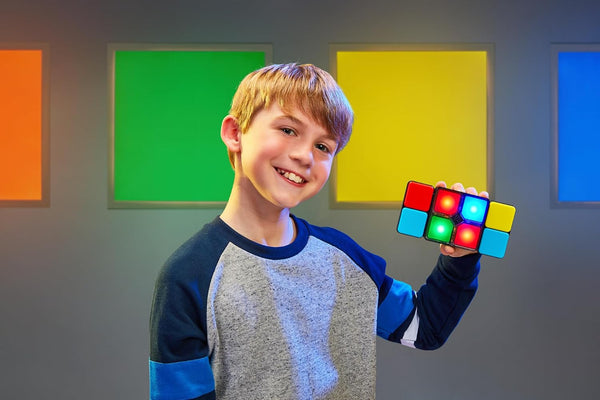 Moose Games Flipslide, Handheld Puzzle Game, Travel Toy Ages 8-13 | 4 modes (Speed, Multiplayer, Level, Memory) fast-paced puzzle fun; travel game