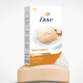 Dove Beauty Bar Soap 6 Bars Shea Butter, for Nourished, Radiant Skin, Enriches Skin 3.75 oz 3.75 Ounce (Pack of 6) Vanilla