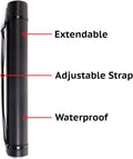 CALPALMY 2-Pack Extendable Poster Tubes Expand from 24.5” to 40” with Shoulder Strap | Carry Documents, Blueprints, Drawings and Art | Black