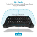MoKo Green Backlight Keyboard for Xbox One Controller, Black | Wireless Chatpad with Headset & Audio Jack, Accessories fits Xbox One/One S/