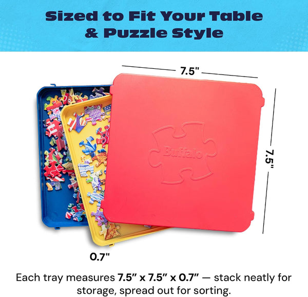 Buffalo Games - Puzzle Sorting Trays - 7 Count (Pack of 1) Classic