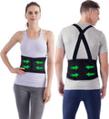 Nyortho Back Brace Women & Men - Medium -30"-34"- Relieves Pain - Support Suspenders - Osteoporosis - Maximum Posture Spine Support - Hook Loop - Mens