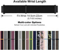 WOCCI 22Mm Adjustable Nylon Watch Band, Quick Release Sport Loop Strap (Black)