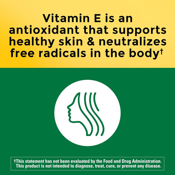 Nature Made Vitamin E 180 mg (400 IU) dl-Alpha, 300 Softgels 300 Count (Pack of 1)