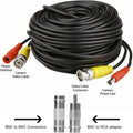 4 Pack 30M/100ft All-in-One BNC Video Power Cables, Extension Surveillance Camera Cables for CCTV Security DVR System Installation, Free 8pcs BNC