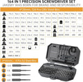 JAKEMY 164 in 1 Precision Screwdriver Set, Laptop Screwdriver Kit, Professional Computer Screwdriver Repair Tools with T5 T6 Torx Screwdriver Bit