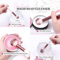 Ducare Makeup Brush Cleaner Shampoo Soap Solid Brush Cleaning Mat Removes Cosmetic Color Brush Cleaner Pad for Cleaning Makeup Sponges Brushes