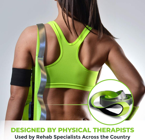 Gradient Fitness Stretching Strap for Physical Therapy, 12 Multi-Loop Stretch Strap 1.5" W x 8' L, Neoprene Handles, Physical Therapy Equipment,