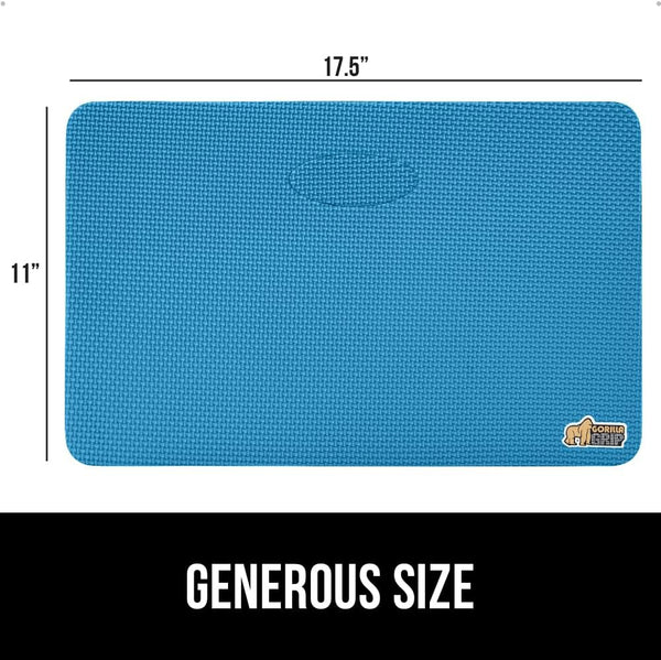 GORILLA GRIP® Extra Thick Patent Pending Supportive Foam Kneeling Pad, Large Cushion Knee Pads for Gardening, Baby Bath Time, Dirt and Water
