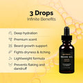 Golden Grooming Beard Oil for Men | Natural Growth Kit with Castor Oil, Jojoba Oil, and Olive Oil | Tames, Moisturizes & Styles | Warm Cedar Scent