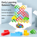 48 Pcs Tetra Tower Balance Stacking Blocks Game, Board Games for 2 Players+ Family Games, Parties, Travel, Kids & Adults Team Building Blocks Toy
