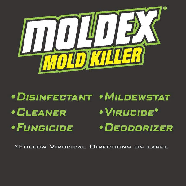 Moldex Mold Killer, Cleans, Deodorizes, Disinfects, 32 oz 32 Fl Oz (Pack of 1)