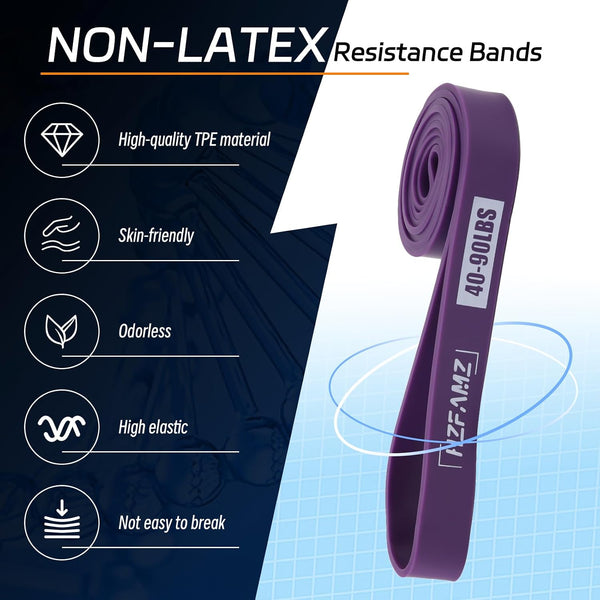 Non Latex Resistance Bands, Pull up Assistance Bands, Exercise Bands Resistance, Workout Bands Resistance for Men and Women, Stretch Bands for