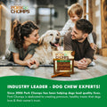 Pork Chomps Roasted Pork Skin Dog Chews, 6 Inch Twists, 15 Count - Long-Lasting Treats for Dogs - High Protein, Rawhide-Free, Low Fat, Healthy &