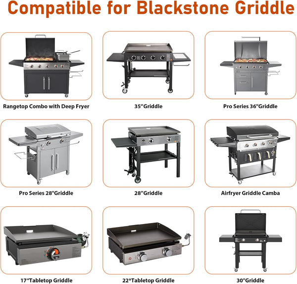 50-Pack Griddle Accessories for Blackstone - Grease Cup Liners Compatible with Blackstone 5017 Griddle, Aluminum Foil Drip Pan Disposable Grease