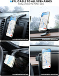 eSamcore for MagSafe Car Mount Detachable, Bendable Aluminum Arm Magnetic Phone Holder for Car【20 Strong Magnets】 Cell Phone Mount for Car Dash